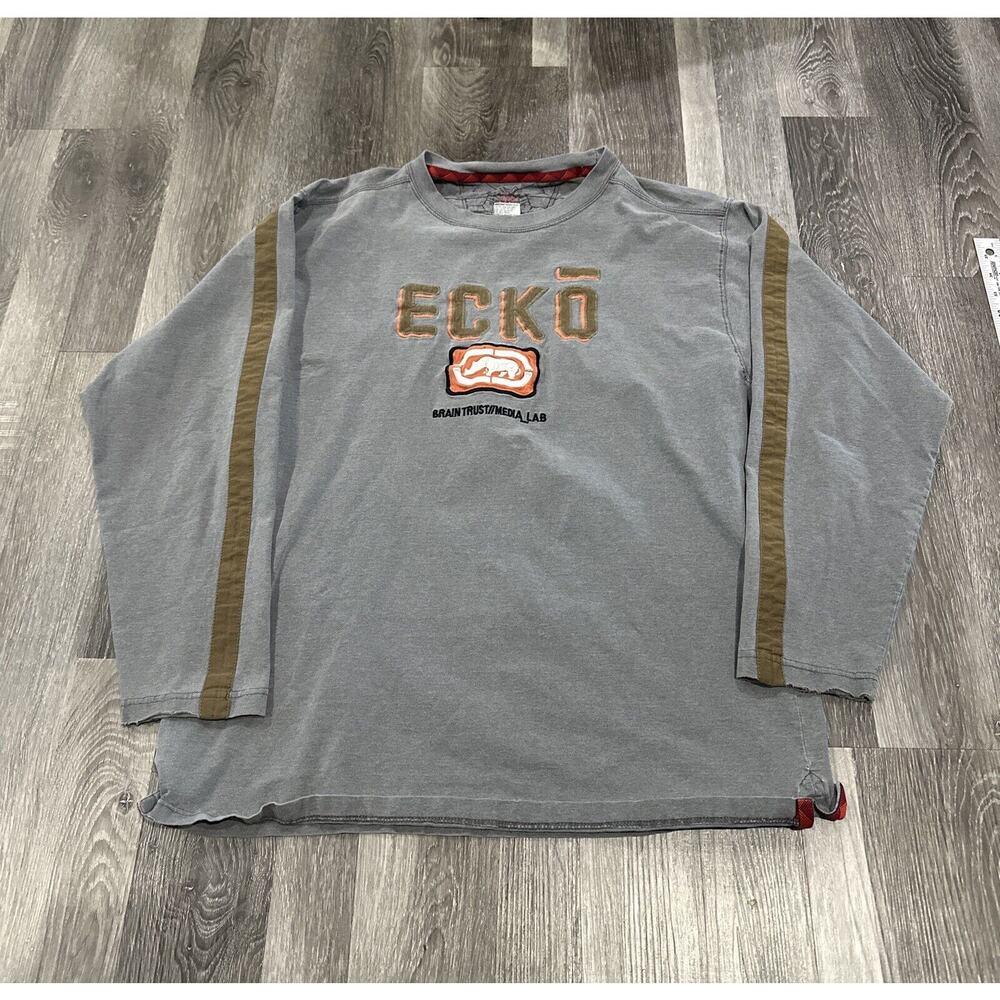 Vintage ecko unltd brain trust media lab long sleeve size xl mens